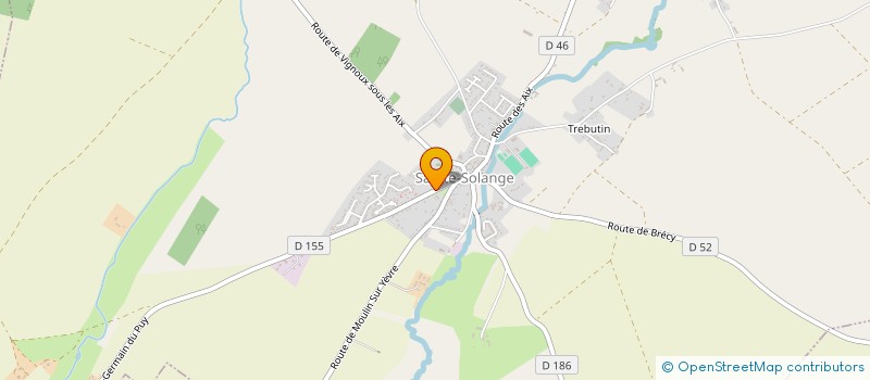 localisation de l'entreprise MADAME ELISABETH BOUREZ  SAINTE-SOLANGE