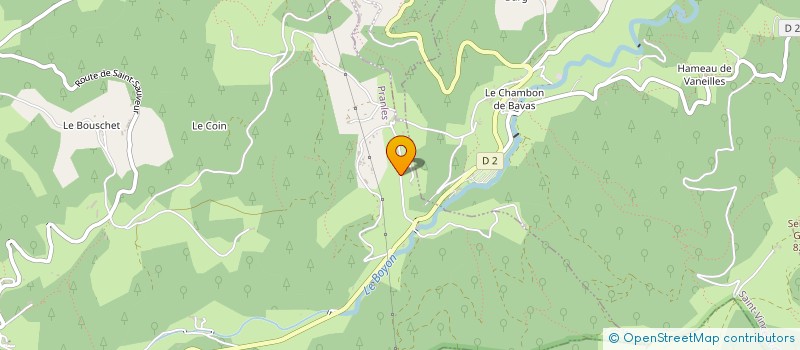 localisation de l'entreprise MADAME ELISABETH BOURGET  PRANLES