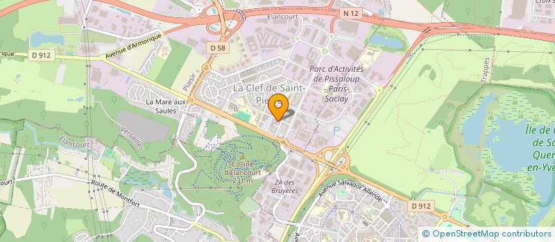 localisation de l'entreprise MADAME ELISABETH BRADA  ELANCOURT