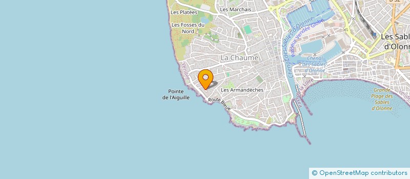 localisation de l'entreprise MADAME ELISABETH BRICARD  LES SABLES D'OLONNE