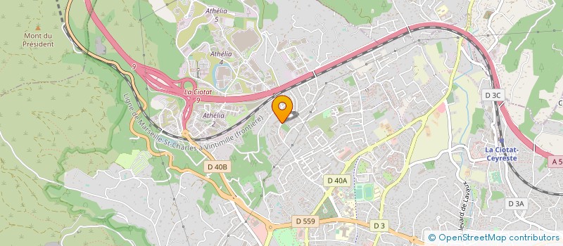 localisation de l'entreprise MADAME ELISABETH BROUILLET  LA CIOTAT