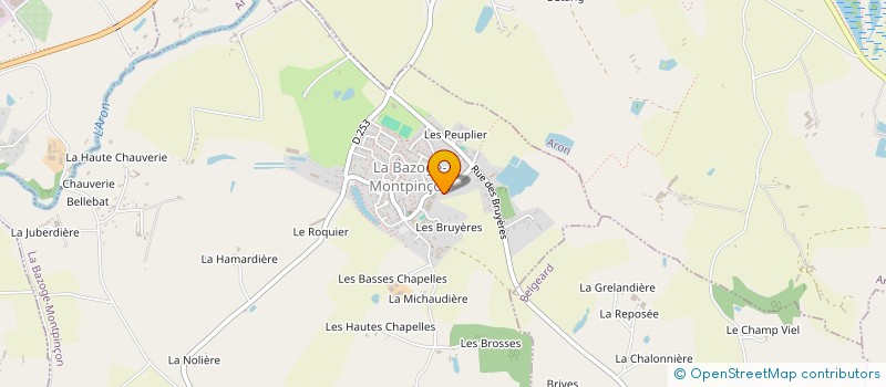 localisation de l'entreprise MADAME ELISABETH BROUSSE à LA BAZOGE-MONTPINCON