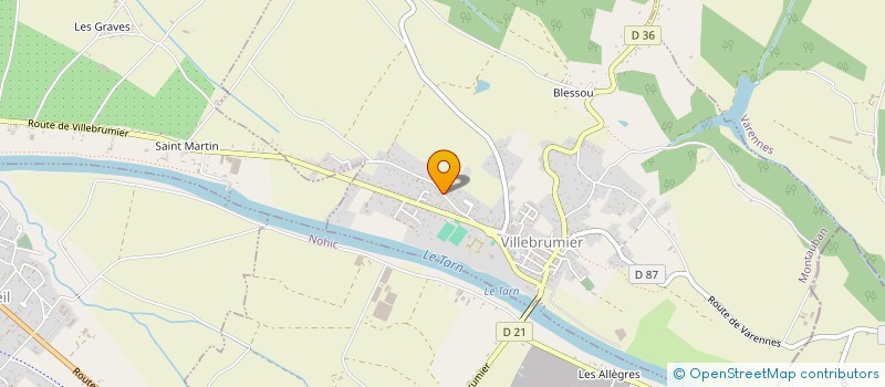 localisation de l'entreprise MADAME ELISABETH BROUSSE  VILLEBRUMIER