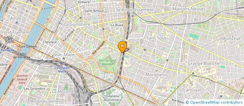 localisation de l'entreprise MADAME ELISABETH BRUHAT  LYON