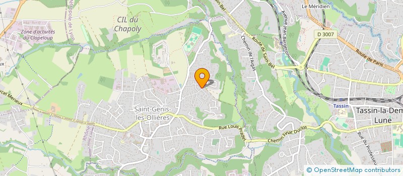 localisation de l'entreprise MADAME ELISABETH BUGGLIN  SAINT-GENIS-LES-OLLIERES