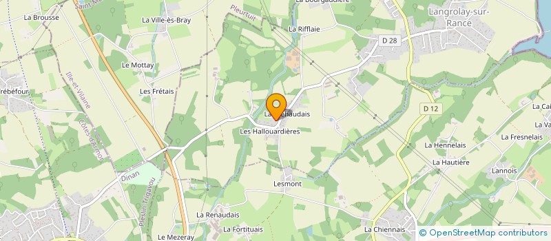 localisation de l'entreprise MADAME ELISABETH BURG  LANGROLAY-SUR-RANCE