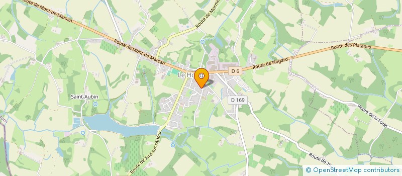 localisation de l'entreprise MADAME ELISABETH CADILHON  LE HOUGA