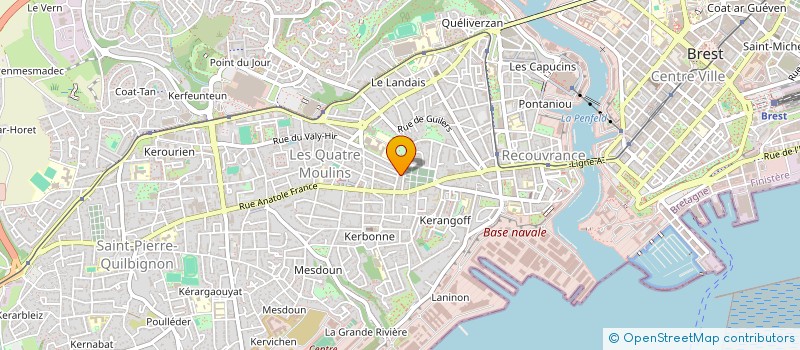 localisation de l'entreprise MADAME ELISABETH CADIOU à BREST