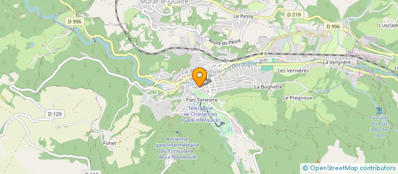 localisation de l'entreprise MADAME ELISABETH CAILLAUD  LA BOURBOULE