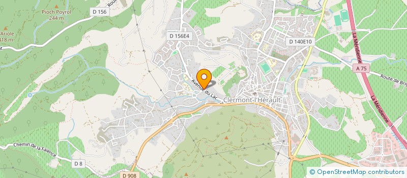 localisation de l'entreprise MADAME ELISABETH CALDERON  CLERMONT-L'HERAULT