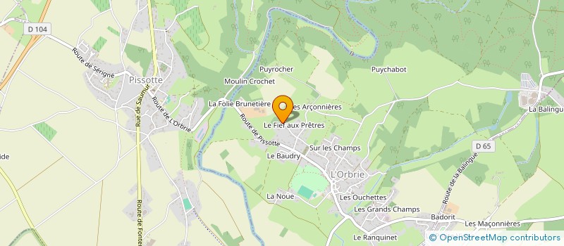 localisation de l'entreprise MADAME ELISABETH CALLEEUW à L'ORBRIE