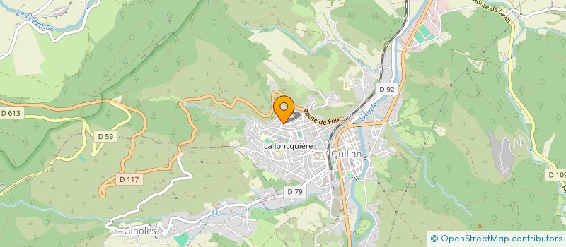 localisation de l'entreprise MADAME ELISABETH CALVEL  QUILLAN