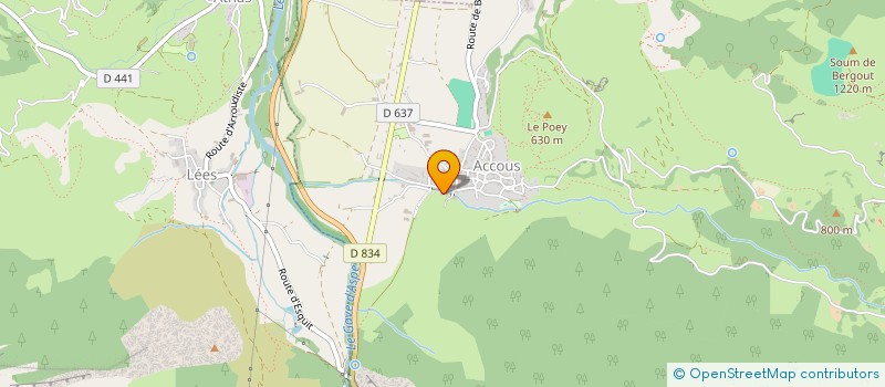 localisation de l'entreprise MADAME ELISABETH CANDAU  ACCOUS