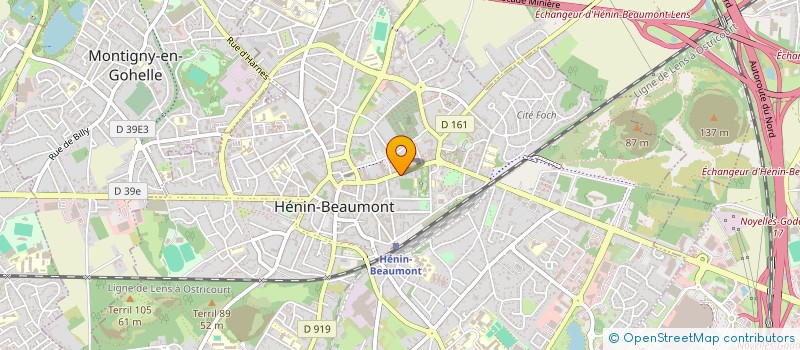 localisation de l'entreprise MADAME ELISABETH CANIVET à HENIN-BEAUMONT