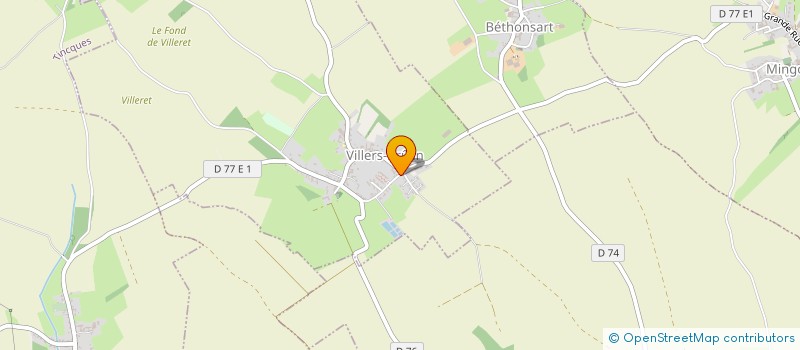 localisation de l'entreprise MADAME ELISABETH CANONNE  VILLERS-BRULIN