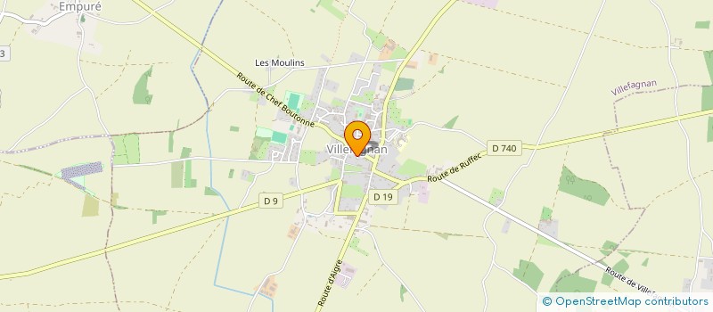 localisation de l'entreprise MADAME ELISABETH CAPON  VILLEFAGNAN