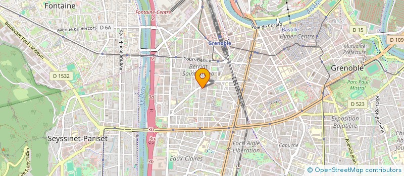 localisation de l'entreprise MADAME ELISABETH CARILLO  GRENOBLE