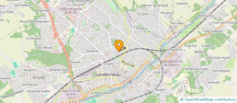 localisation de l'entreprise MADAME ELISABETH CASTEL à LANDERNEAU