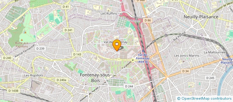 localisation de l'entreprise MADAME ELISABETH CATHELINEAU à FONTENAY-SOUS-BOIS