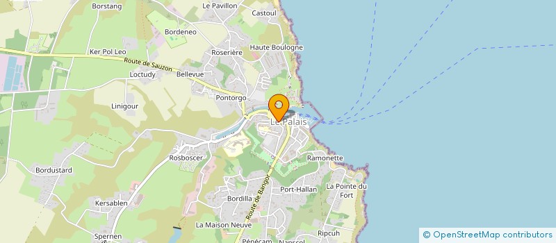 localisation de l'entreprise MADAME ELISABETH CAVROIS à LE PALAIS