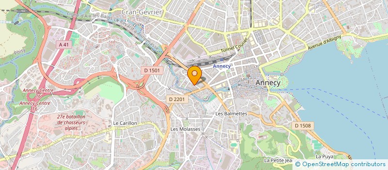 localisation de l'entreprise MADAME ELISABETH CENZI à ANNECY