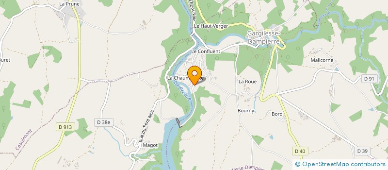 localisation de l'entreprise MADAME ELISABETH CHACON à GARGILESSE-DAMPIERRE