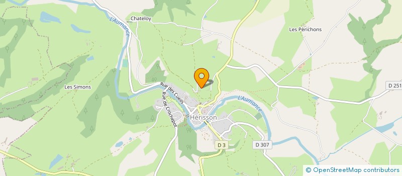 localisation de l'entreprise MADAME ELISABETH CHALET  HERISSON