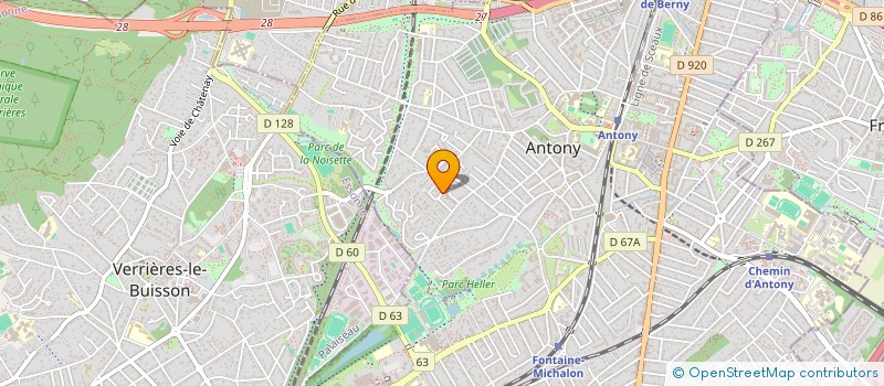 localisation de l'entreprise MADAME ELISABETH CHAMBERLIN à ANTONY