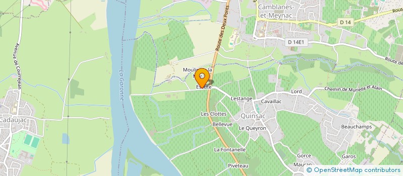 localisation de l'entreprise MADAME ELISABETH CHARRON  QUINSAC