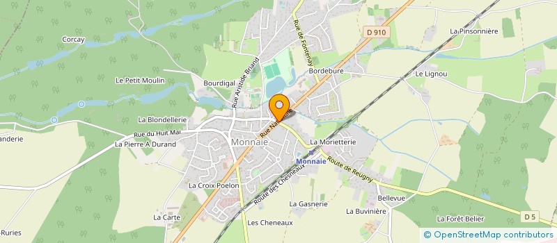 localisation de l'entreprise MADAME ELISABETH CHARZAT  MONNAIE