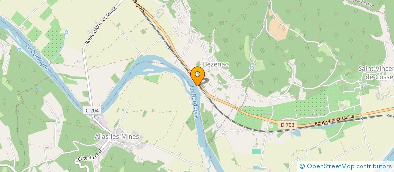 localisation de l'entreprise MADAME ELISABETH CHAUMEL  SAINT-VINCENT-DE-COSSE