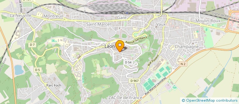 localisation de l'entreprise MADAME ELISABETH CHAUMONTEUIL à LAON