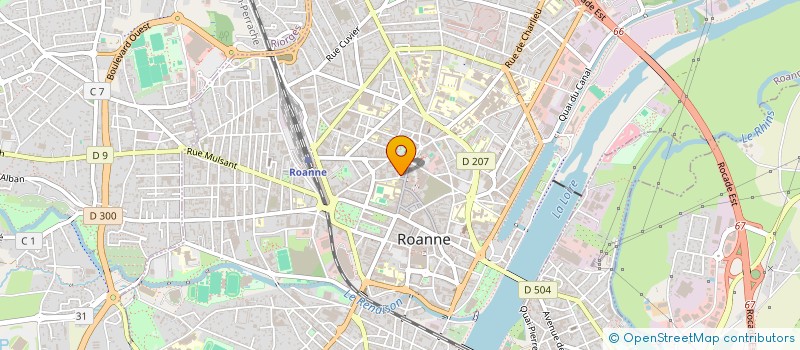 localisation de l'entreprise MADAME ELISABETH CHEVET  ROANNE