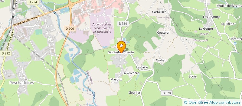localisation de l'entreprise MADAME ELISABETH CHOSSON à ESCOUTOUX