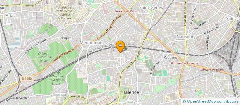 localisation de l'entreprise MADAME ELISABETH CINCHETTI  TALENCE