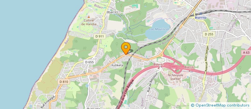 localisation de l'entreprise MADAME ELISABETH CINGLA  BIDART