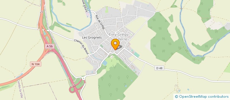 localisation de l'entreprise MADAME ELISABETH CLARA  EVRY-GREGY-SUR-YERRE