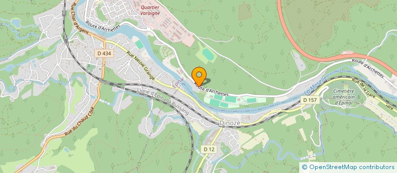 localisation de l'entreprise MADAME ELISABETH CLAUDE  EPINAL