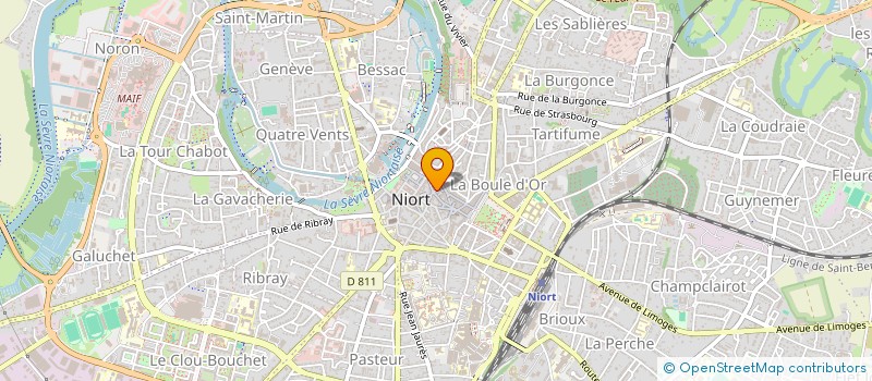 localisation de l'entreprise MADAME ELISABETH CLAVIER  NIORT