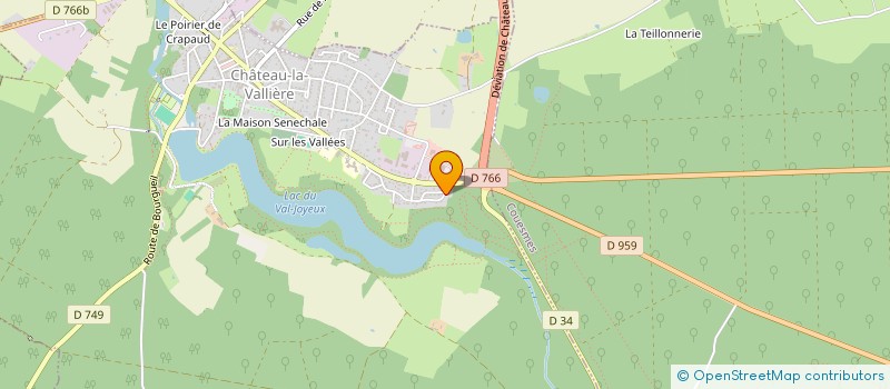 localisation de l'entreprise MADAME ELISABETH COLLINEAU  CHATEAU-LA-VALLIERE