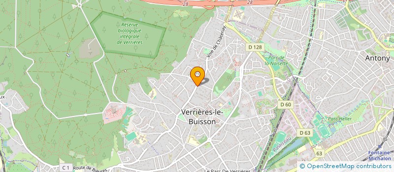 localisation de l'entreprise MADAME ELISABETH COLLOMBET à VERRIERES-LE-BUISSON