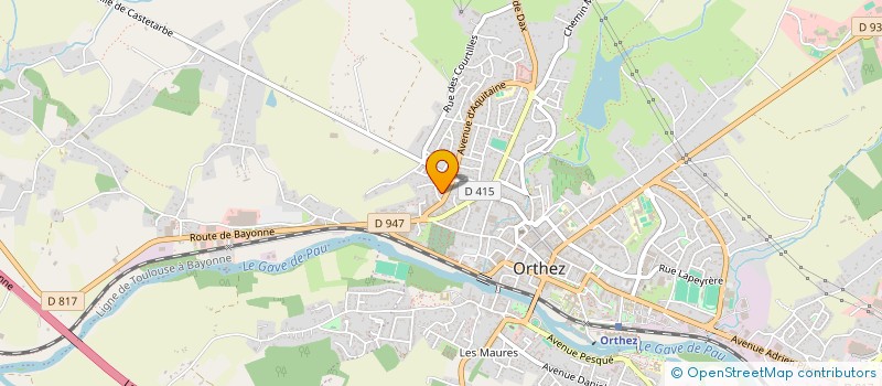 localisation de l'entreprise MADAME ELISABETH COMBE  ORTHEZ