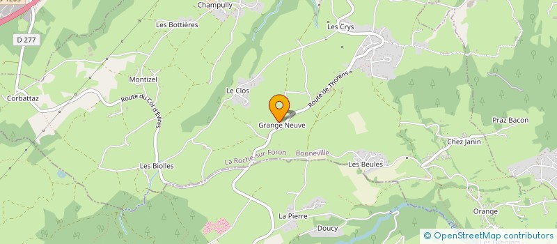 localisation de l'entreprise MADAME ELISABETH COUTEL  LA ROCHE-SUR-FORON