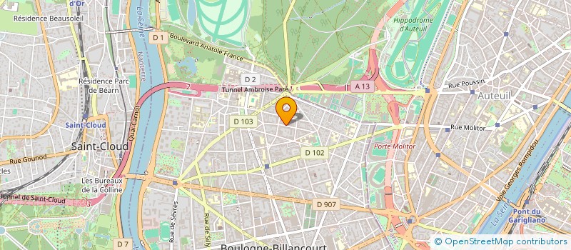 localisation de l'entreprise MADAME ELISABETH CRESPON à BOULOGNE-BILLANCOURT