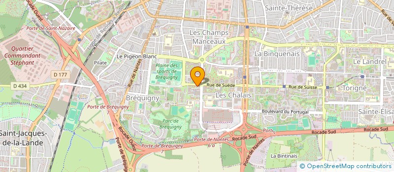 localisation de l'entreprise MADAME ELISABETH CRISTIEN  RENNES