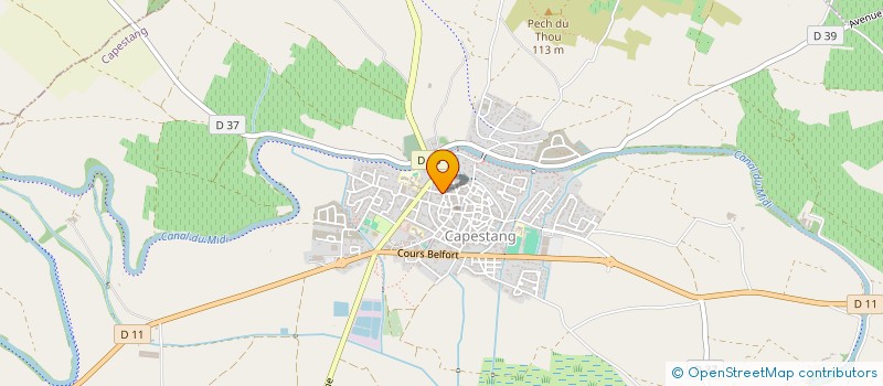 localisation de l'entreprise MADAME ELISABETH CROS à CAPESTANG