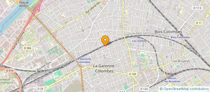 localisation de l'entreprise MADAME ELISABETH CROVILLE à LA GARENNE COLOMBES