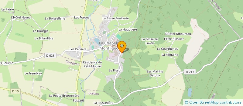 localisation de l'entreprise MADAME ELISABETH CUINIER à LA CHAPELLE-MONTLIGEON