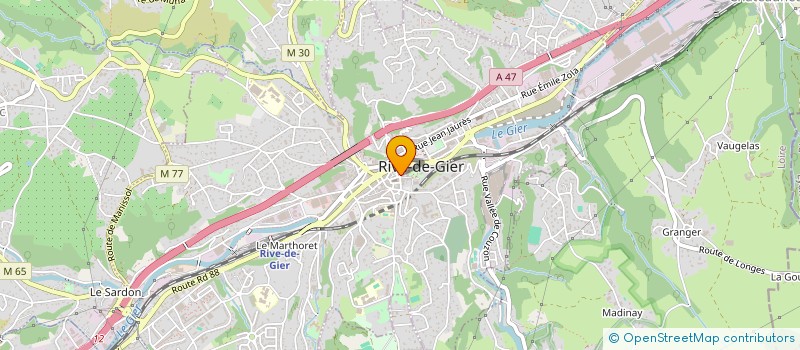 localisation de l'entreprise MADAME ELISABETH CURTO à RIVE-DE-GIER