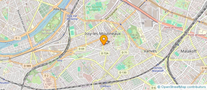 localisation de l'entreprise MADAME ELISABETH CUVILLIER à ISSY-LES-MOULINEAUX